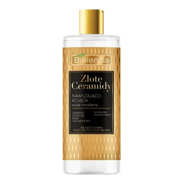 BIELENDA - Golden Ceramides Agua Micelar Desmaquillante Pieles Maduras y Sensibles 500ml