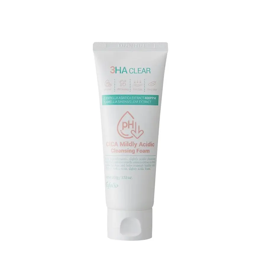 ESFOLIO - 3HA Clear Cica Mildly Acidic Cleansing Foam