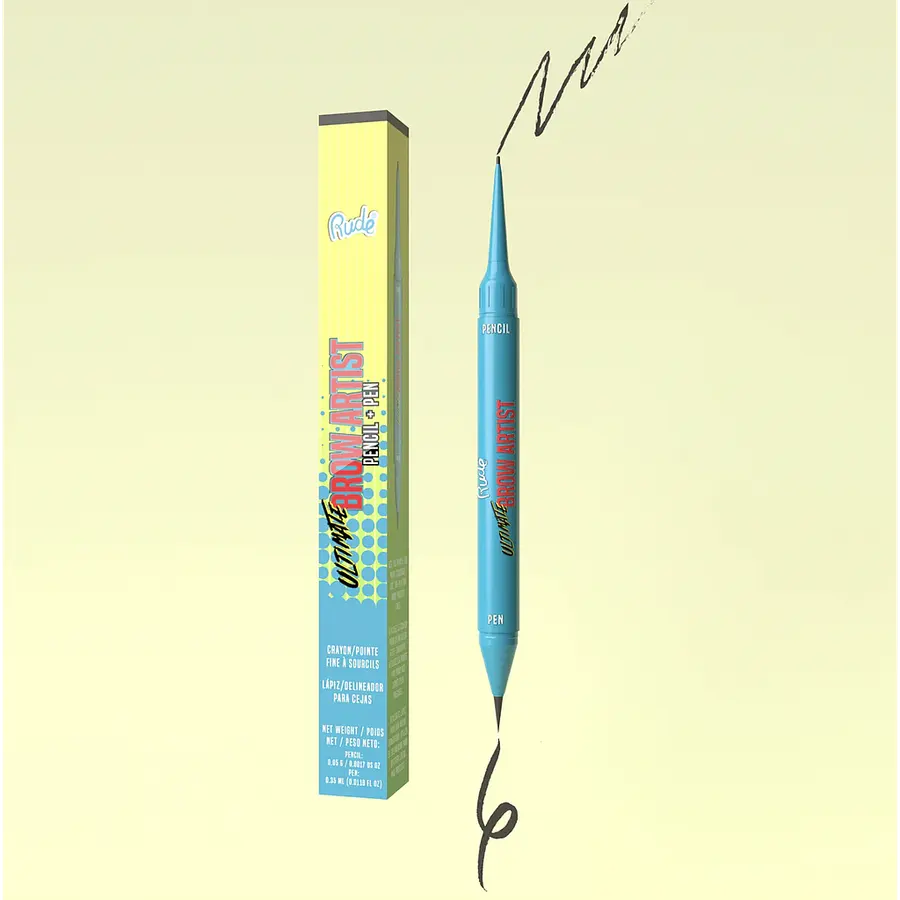 Rude - Ultimate Brow Artist Pencil And Pen - Black Brown